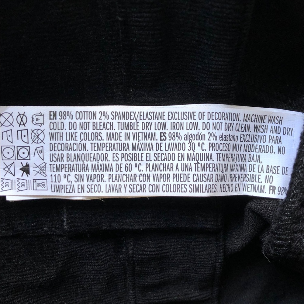 SOLD! | Forever 21 | Black Corduroy Mini Skirt - Picture 6 of 6